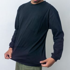 Oversized T-Shirt Long Sleeve Black
