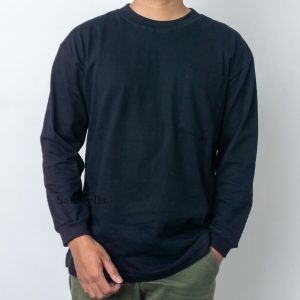 Oversized T-Shirt Long Sleeve Black