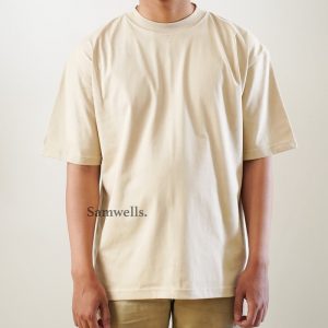 Oversized T-Shirt Beige Cream
