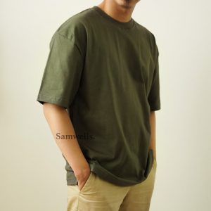 Oversized T-Shirt Hijau Army